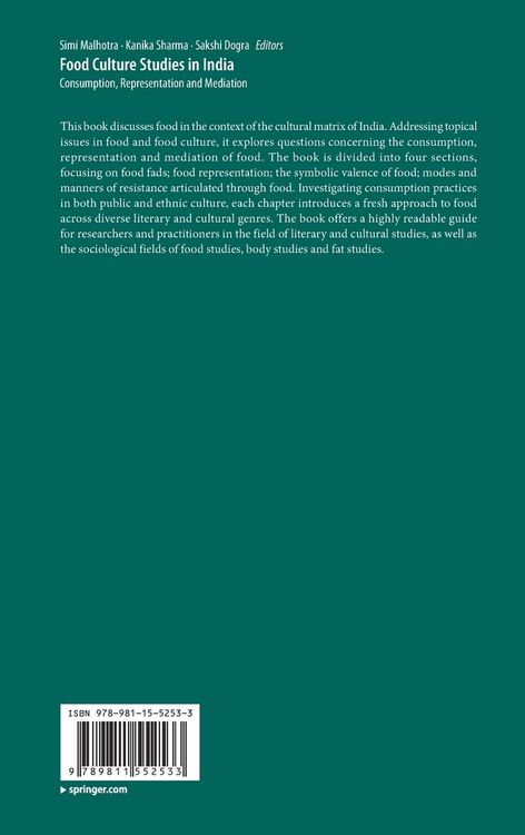 Produktbild: Food Culture Studies in India