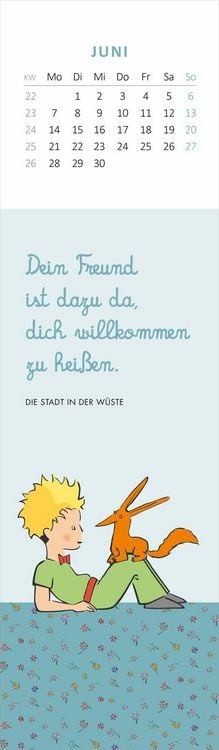 Produktbild: Lesezeichenkalender Man sieht nur mit dem Herzen gut 2027