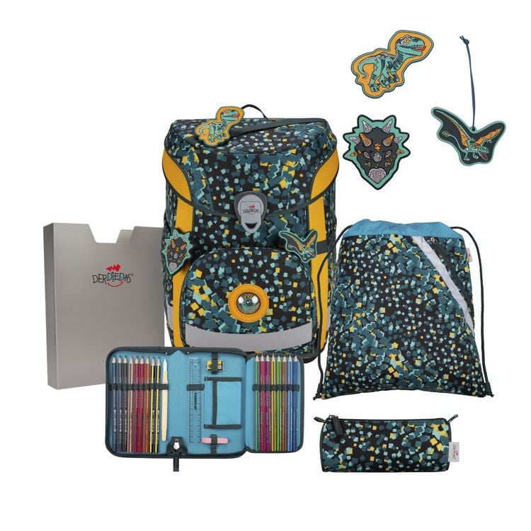 Produktbild: DerDieDas Schulranzen Set ErgoFlex Easy, Schulranzen Set, 5tlg, Dino Time