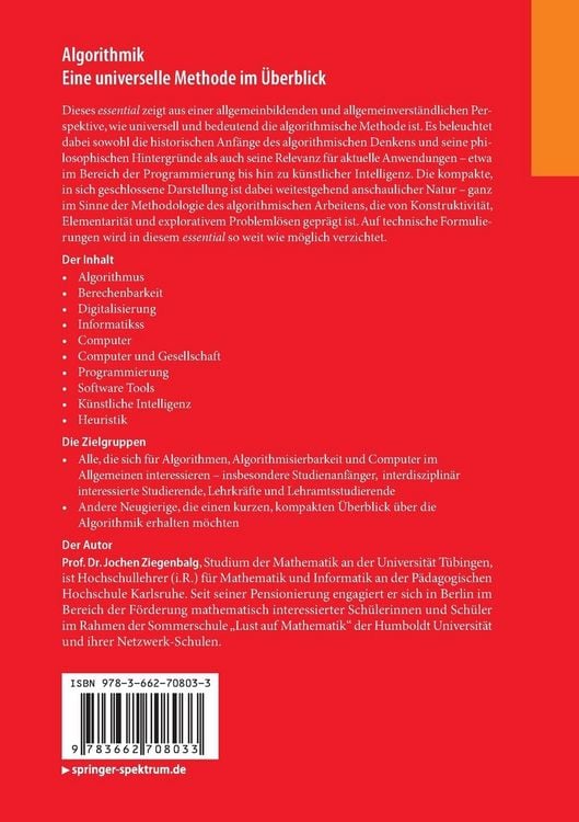 Produktbild: Algorithmik Eine universelle Methode im &Uuml;berblick