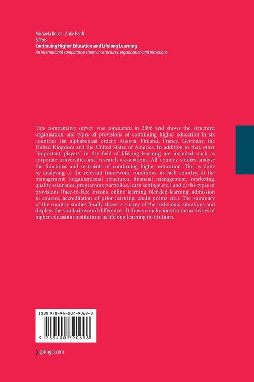 Produktbild: Continuing Higher Education and Lifelong Learning