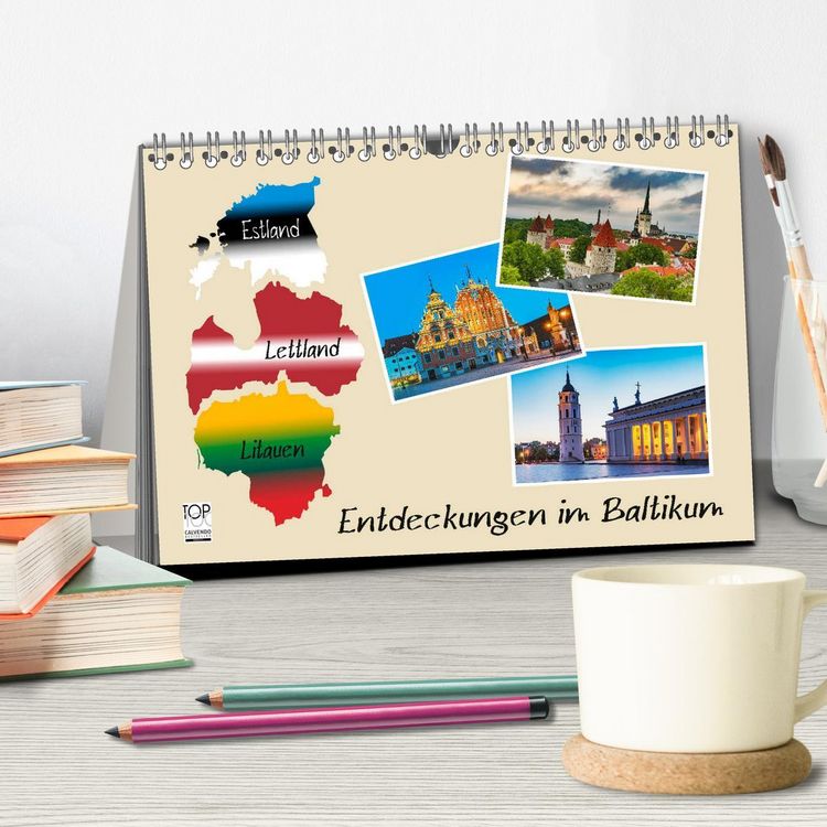 Produktbild: Entdeckungen im Baltikum (Tischkalender 2026 DIN A5 quer), CALVENDO Monatskalender