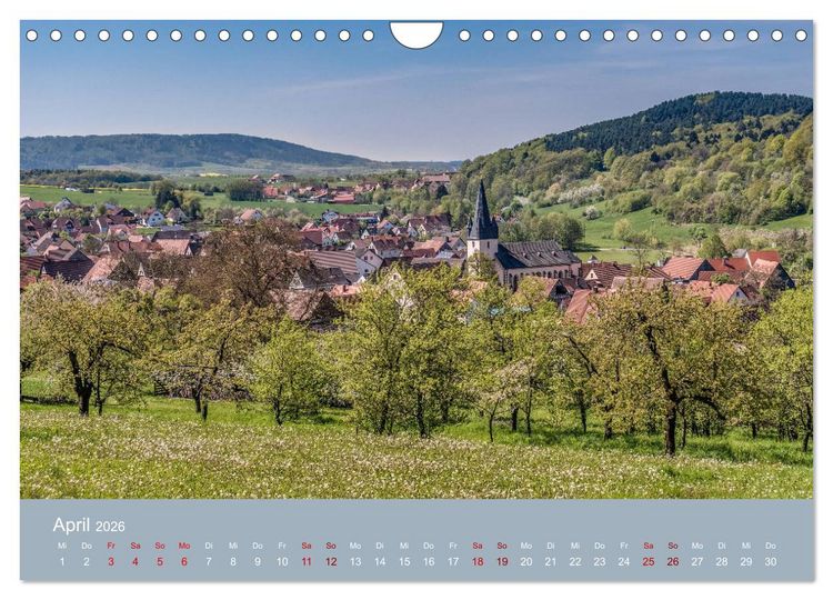 Produktbild: Sch&ouml;ne Aussichten in die Fr&auml;nkische Schweiz (Wandkalender 2026 DIN A4 quer), CALVENDO Monatskalender