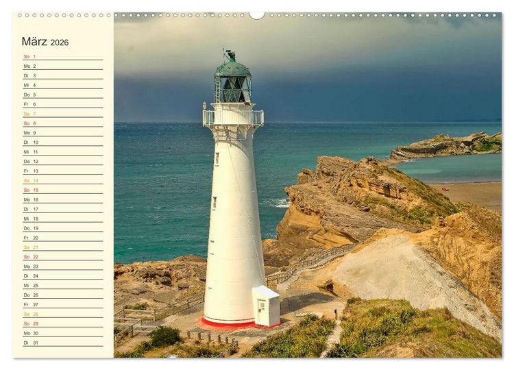 Produktbild: Leuchtt&uuml;rme - maritime Wegweiser weltweit (Wandkalender 2026 DIN A2 quer), CALVENDO Monatskalender