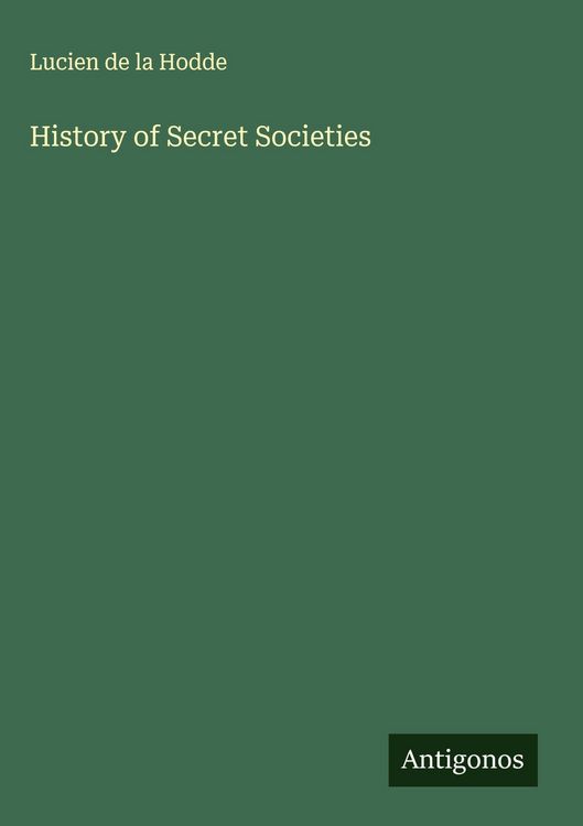 Produktbild: History of Secret Societies