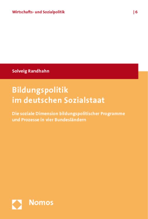 Produktbild: Bildungspolitik im deutschen Sozialstaat
