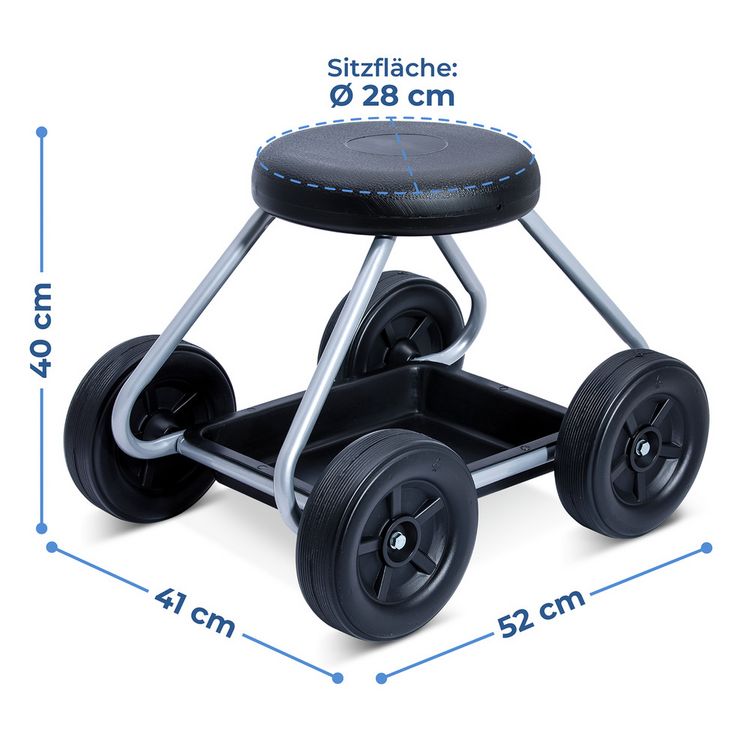 Produktbild: Rollsitz Mod. Secura, belastbar bis 130 kg
