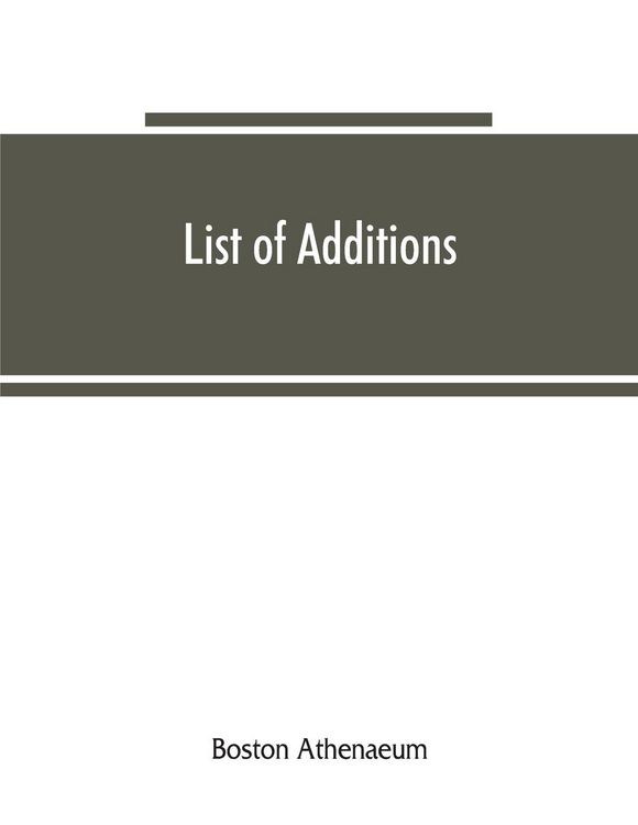 Produktbild: List of additions