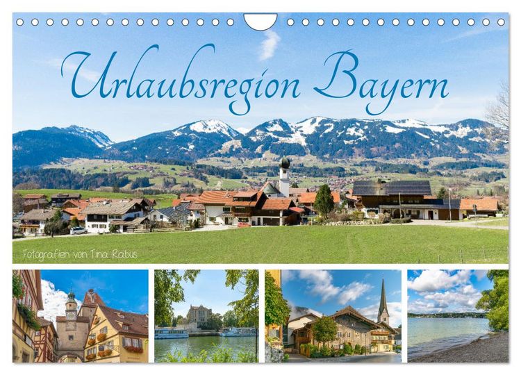 Produktbild: Urlaubsregion Bayern (Wandkalender 2026 DIN A4 quer), CALVENDO Monatskalender
