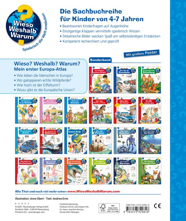 Produktbild: Wieso? Weshalb? Warum? Sonderband - Mein erster Europa-Atlas