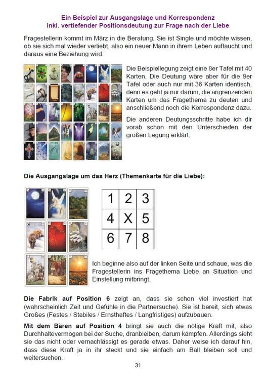 Produktbild: Lenormand gro&szlig;e Tafel