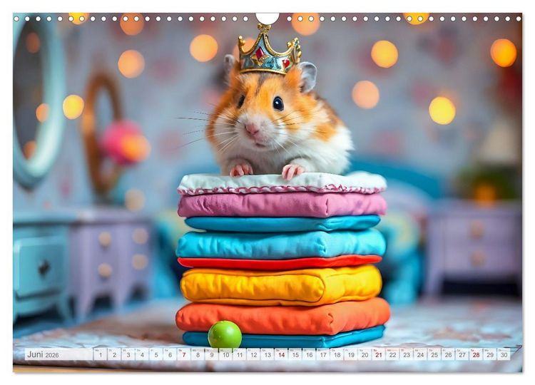 Produktbild: Es war einmal ein Hamster... M&auml;rchenhafte Abenteuer auf vier Pf&ouml;tchen (Wandkalender 2026 DIN A3 quer), CALVENDO Monatskalender