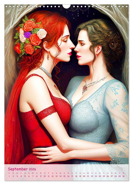 Produktbild: Lesbische Liebe (Wandkalender 2026 DIN A3 hoch), CALVENDO Monatskalender