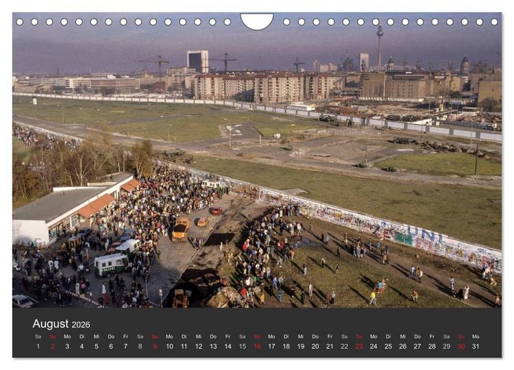Produktbild: Berlin - der Fall der Mauer (Wandkalender 2026 DIN A4 quer), CALVENDO Monatskalender