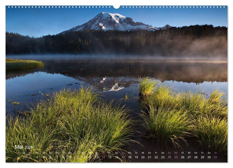 Produktbild: Land im Licht - Berge und K&uuml;sten in Oregon und Washington - von Jeremy Cram (Wandkalender 2026 DIN A2 quer), CALVENDO Monatskalender