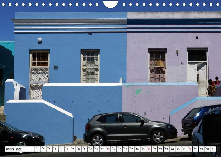 Produktbild: Bo-Kaap - Kapstadt buntestes Stadtviertel (Wandkalender 2022 DIN A4 quer)