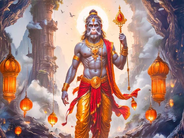 Produktbild: CALVENDO Puzzle Hanuman, der Affengott | 1000 Teile Lege-Gr&ouml;&szlig;e 64x48cm Foto-Puzzle f&uuml;r gl&uuml;ckliche Stunden