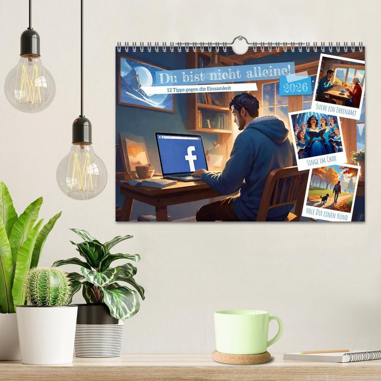 Produktbild: Du bist nicht alleine! (Wandkalender 2026 DIN A4 quer), CALVENDO Monatskalender