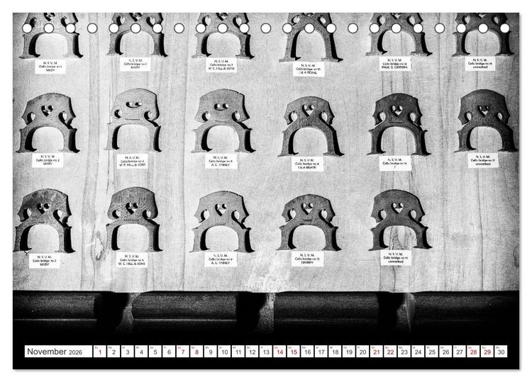Produktbild: Geigenbau (Tischkalender 2026 DIN A5 quer), CALVENDO Monatskalender