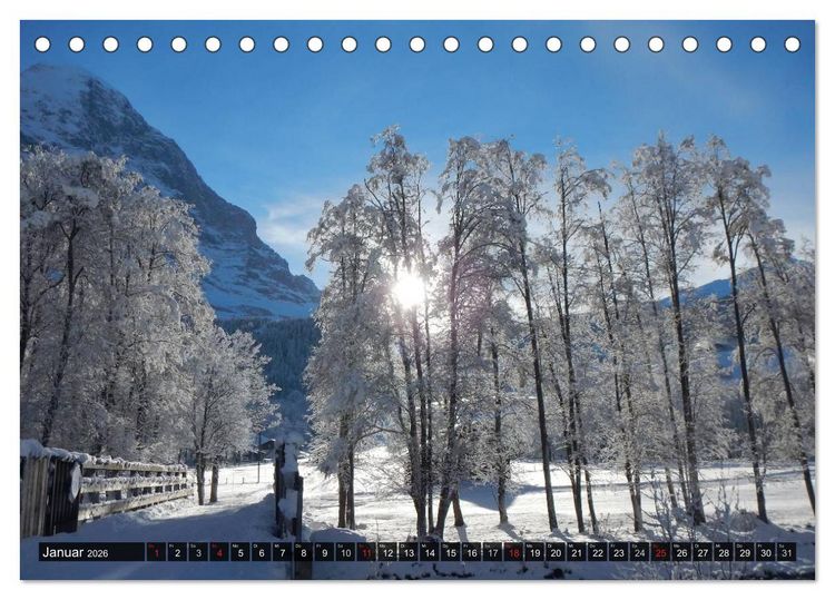 Produktbild: Eindrucksvolle Landschaften (Tischkalender 2026 DIN A5 quer), CALVENDO Monatskalender