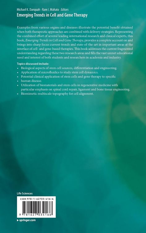 Produktbild: Emerging Trends in Cell and Gene Therapy
