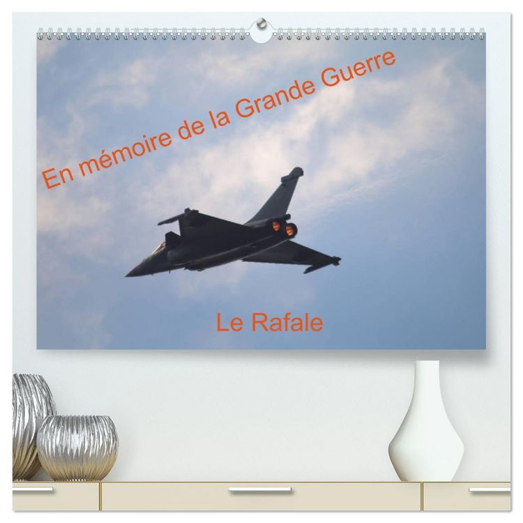 Produktbild: En m&eacute;moire de la Grande Guerre Le Rafale (Calendrier mural 2026 DIN A2 vertical) calendrier de bureau
