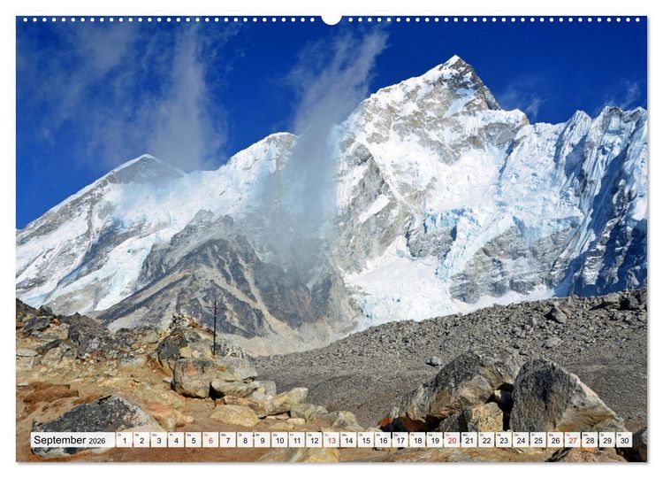 Produktbild: Grandioser Himalaya, Bergriesen in Nepal (hochwertiger Premium Wandkalender 2026 DIN A2 quer), Kunstdruck in Hochglanz