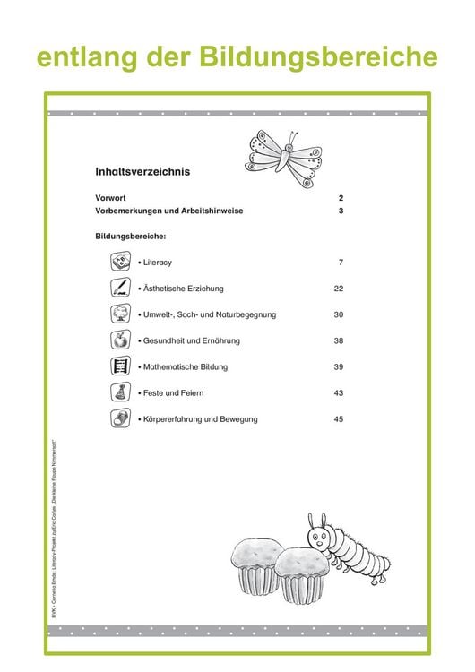 Produktbild: Literacy-Projekt zum Bilderbuch Die kleine Raupe Nimmersatt