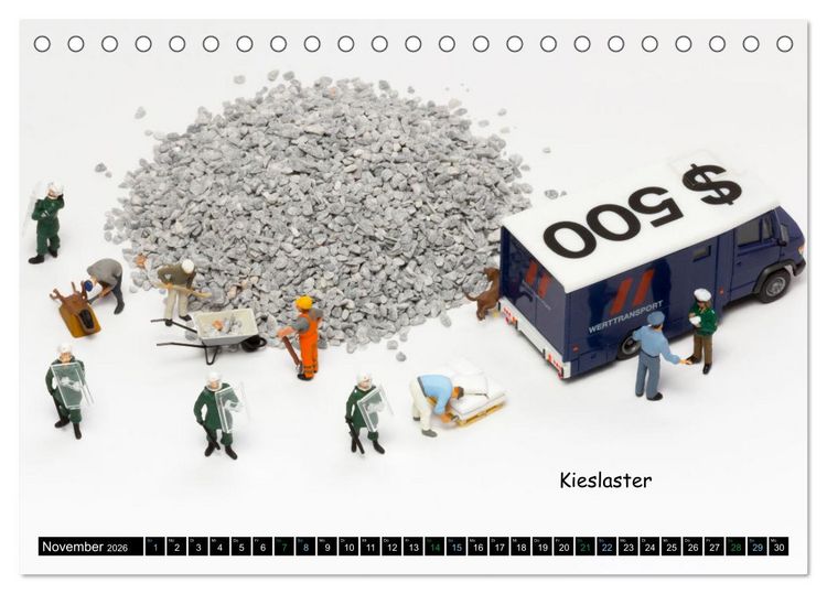 Produktbild: Brokkolif&auml;ller ... und andere Mini-Welten (Tischkalender 2026 DIN A5 quer), CALVENDO Monatskalender
