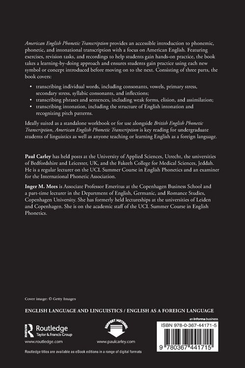 Produktbild: American English Phonetic Transcription
