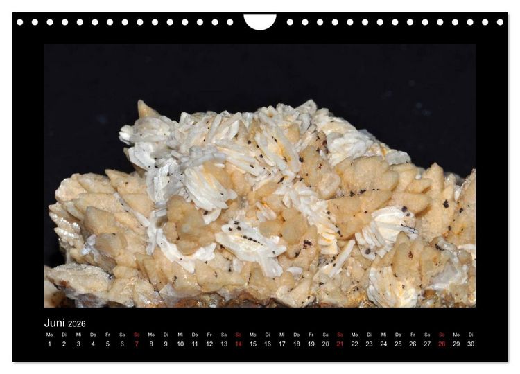 Produktbild: Mineralien aus dem Sauerland (Wandkalender 2026 DIN A4 quer), CALVENDO Monatskalender