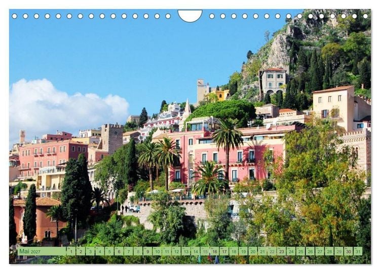 Produktbild: Taormina, die Stadt mit Blick auf den &Auml;tna (Wandkalender 2027 DIN A4 quer), CALVENDO Monatskalender