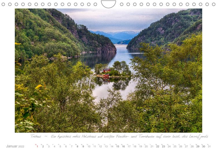 Produktbild: Sehnsucht Norwegen - Meer, Wasserf&auml;lle, Fjorde und Fjells - Der S&uuml;dwesten (Wandkalender 2022 DIN A4 quer)