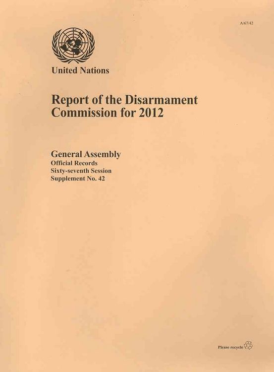 Produktbild: Report Of The Disarmament Comm