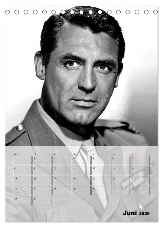 Produktbild: Filmstars - Legenden der goldenen Filmjahre (Tischkalender 2026 DIN A5 hoch), CALVENDO Monatskalender