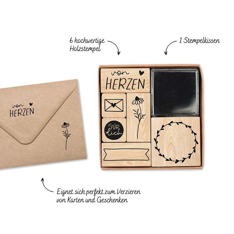 Produktbild: Stempel-Set Von Herzen