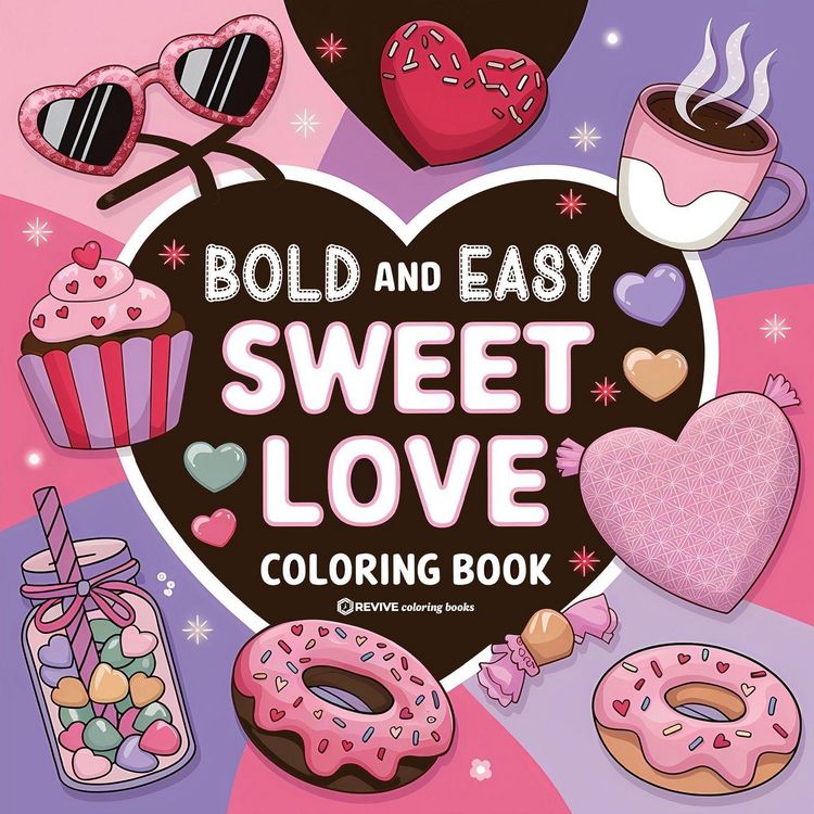 Produktbild: Bold & Easy Sweet Love Coloring Book