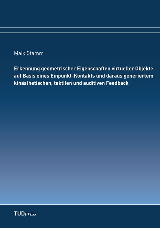 Produktbild: Erkennung geometrischer Eigenschaften virtueller Objekte auf Basis eines Einpunk