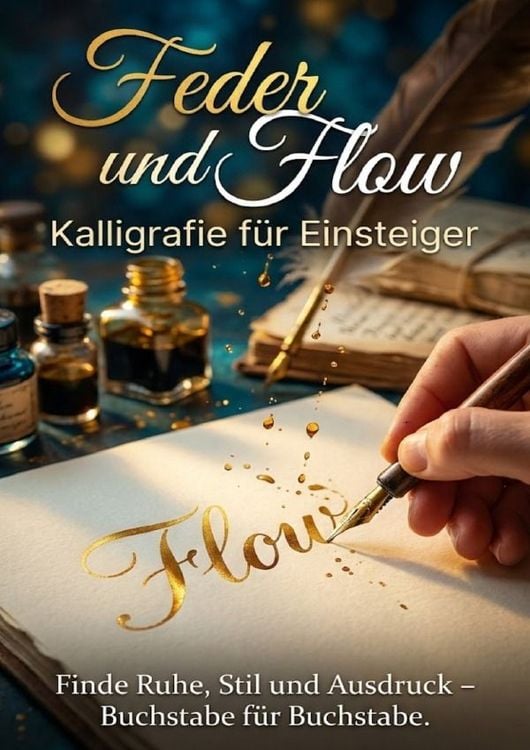 Produktbild: Feder und Flow: Kalligrafie f&uuml;r Einsteiger