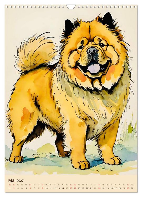 Produktbild: Der Chow Chow (Wandkalender 2027 DIN A3 hoch), CALVENDO Monatskalender