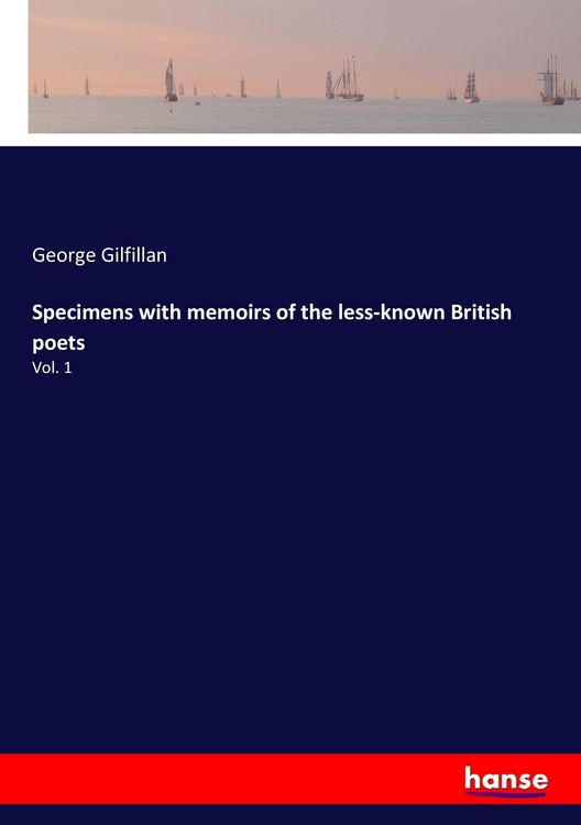 Produktbild: Specimens with memoirs of the less-known British poets