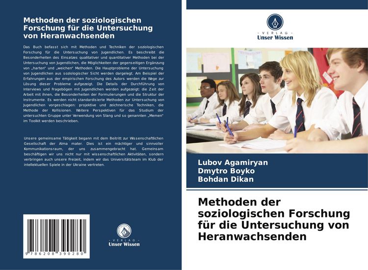 Produktbild: Methoden der soziologischen Forschung f&uuml;r die Untersuchung von Heranwachsenden
