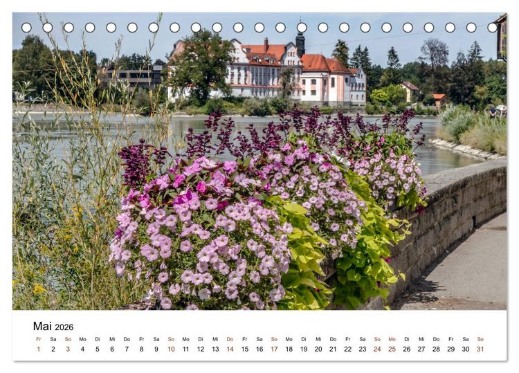 Produktbild: Sonniges Sch&auml;rding, Barockstadt am Inn (Tischkalender 2026 DIN A5 quer), CALVENDO Monatskalender