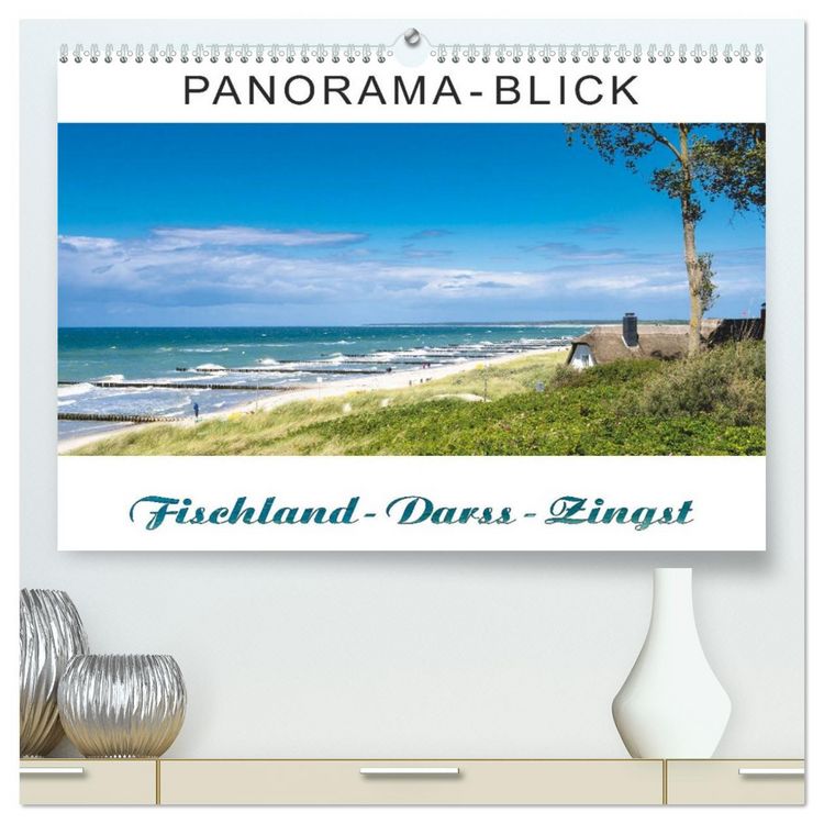 Produktbild: Panorama-Blick Fischland-Darss-Zingst (hochwertiger Premium Wandkalender 2026 DIN A2 quer), Kunstdruck in Hochglanz