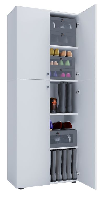 Produktbild: XL Holz Gro&szlig;er Schuhschrank Schuhkommode Lona 5