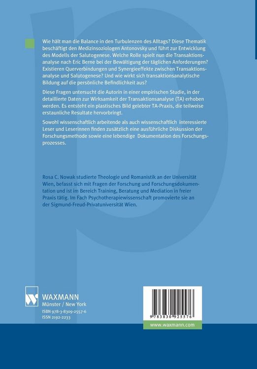 Produktbild: Transaktionsanalyse und Salutogenese