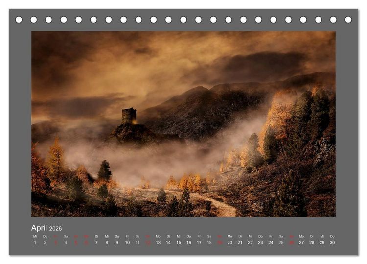 Produktbild: Zauber des Lichtes (Tischkalender 2026 DIN A5 quer), CALVENDO Monatskalender
