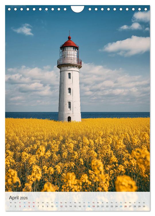 Produktbild: Leuchtturm-Fan (Wandkalender 2026 DIN A4 hoch), CALVENDO Monatskalender