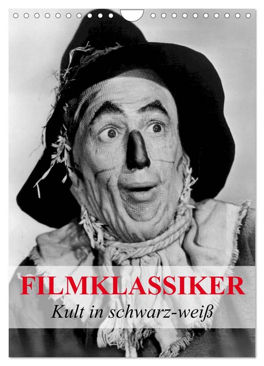 Produktbild: Filmklassiker - Kult in schwarz-wei&szlig; (Wandkalender 2026 DIN A4 hoch), CALVENDO Monatskalender