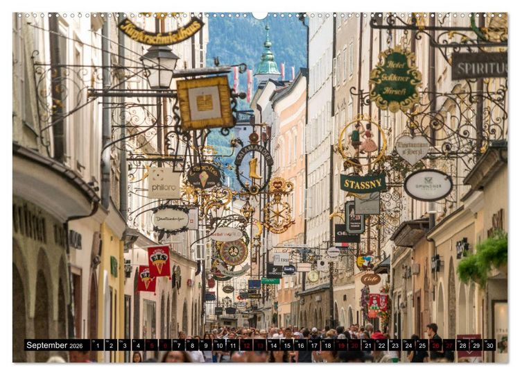 Produktbild: Salzburg - &Ouml;sterreich (hochwertiger Premium Wandkalender 2026 DIN A2 quer), Kunstdruck in Hochglanz